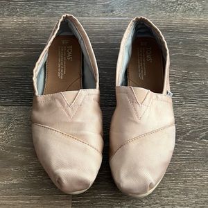 TOMS Women's Alpargata Loafer Flat - Shiny Ballet Pink